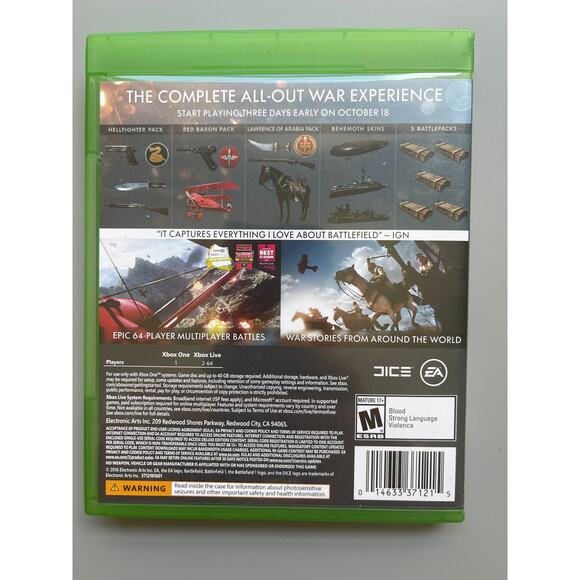 Xbox One Battlefield 1 Early Enlister Deluxe Edition - Picture 2 of 4